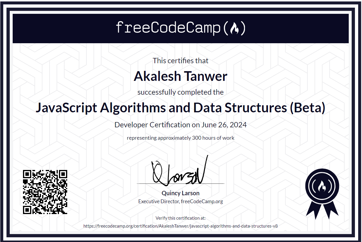 JavaScript Algorithms and Data Structures
